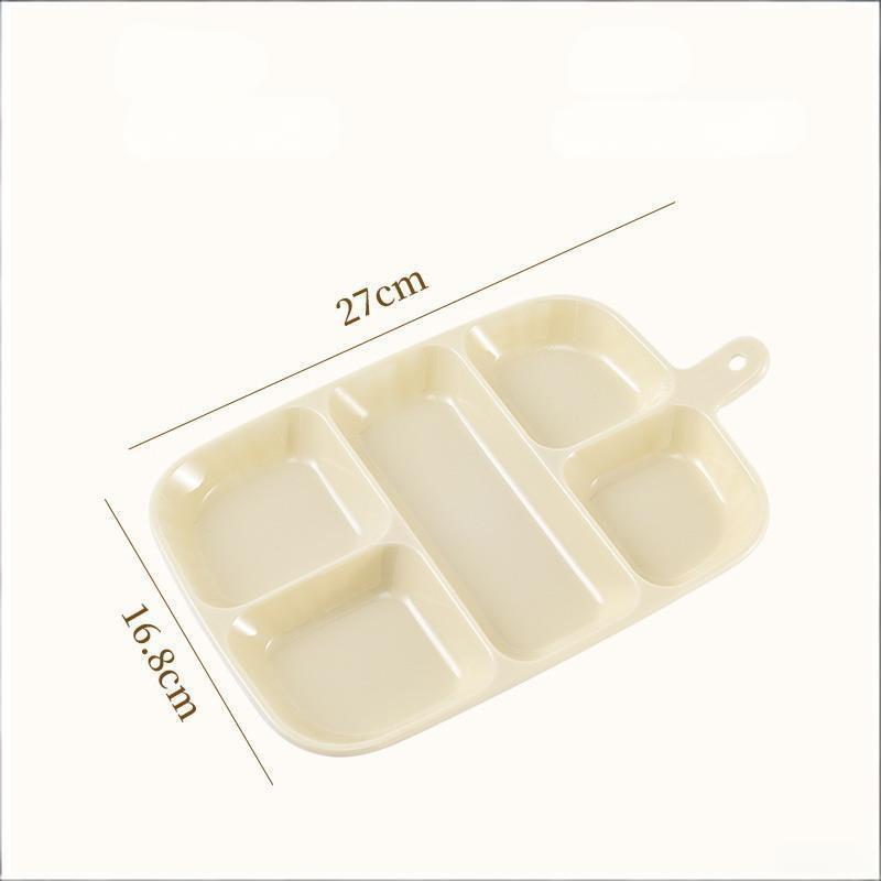 Kitchen Scallion Ginger Garlic Side Dish Compartmentalized Storage Tray 5 Grids Hot Pot Preparation Ingredients Divided Plate