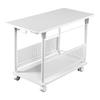 Bauhutte Elevating Desk Large Computer Rack PC Rack 39 X Depth 82 Height White L-shaped (Width 57~78 Cm) BHD-820H-WH