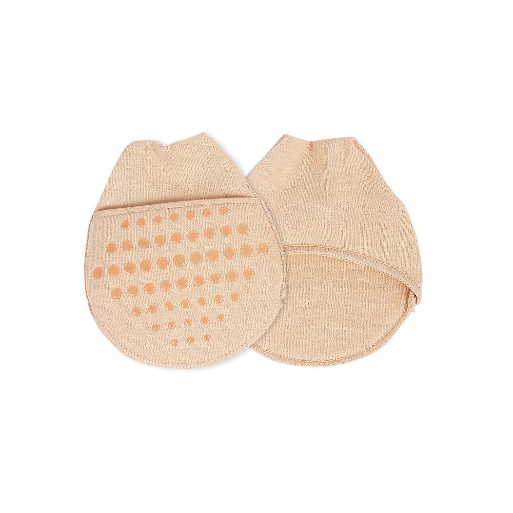 1 Pair Breathable Women's Invisible Toe Cover With Padding Toe Topper Liner Socks Non-Skid Bottom For High Heels Cushions