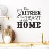 1 Sheet Wall Sticker Self-adhesive Waterproof Black PVC Letter Kitchen Wall Decal Household Supplies