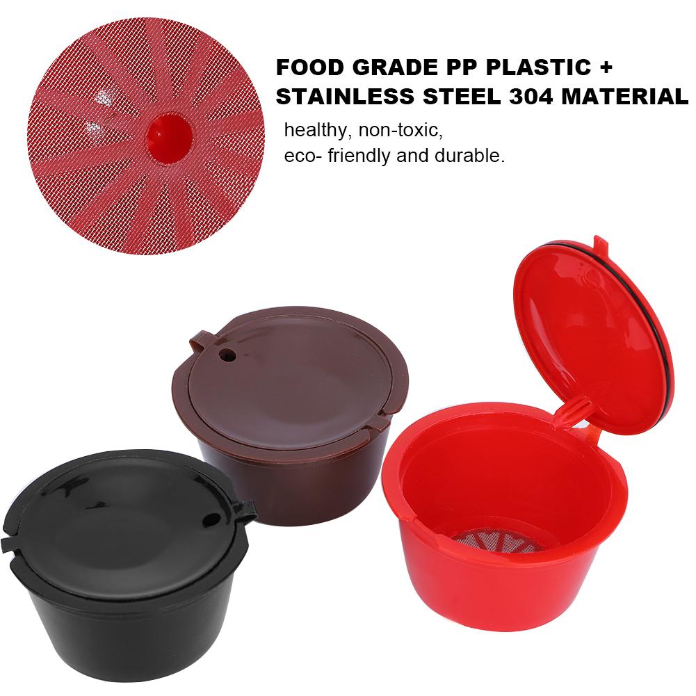 Кофейные капсулы, многоразовый кофейный фильтр, многоразовая заправляемая кофейная капсула, фильтр-чашка с ложкой, набор щеток, принадлежности для кафе Dolce Gusto