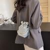 High-end Small Bag Women's 2025 New Casual Chain Bag Fashionable and Simple Shoulder Bag Pearl Messenger Bag