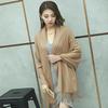 Korean-Style Thickened Imitation Cashmere Scarf: Unisex Long Shawl for Autumn/Winter