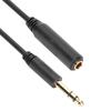 Pure Copper Conductor with Shielding 6.35mm Stereo Male To Female Audio Extension Cable for Sound Card Electric
