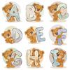 Bear Letters Patch Thermo Sticker On Clothes Cartoon Patches For T-Shirt Iron On Transfer For Clothing Applique Thermal Stickers