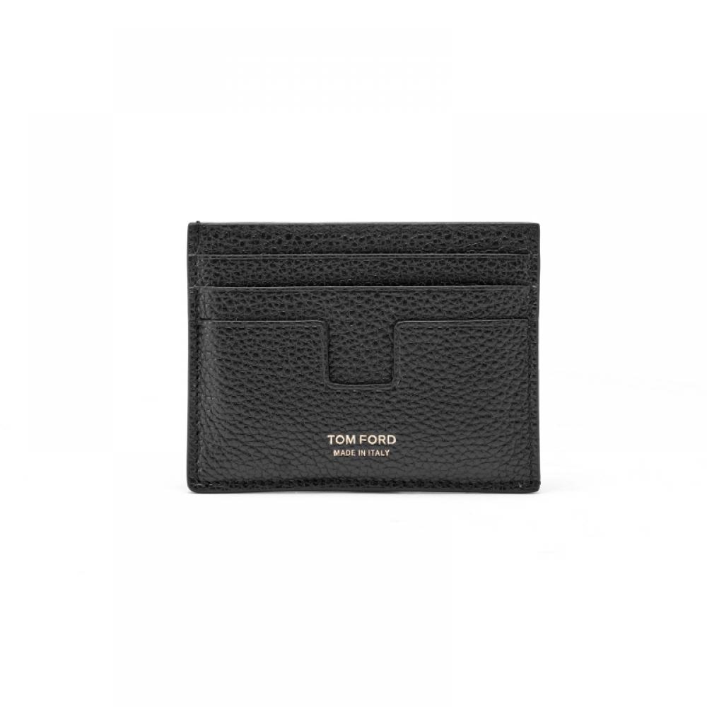 Tom Ford Classic Logo Grain Leather Card Case Y0233 Lcl158g