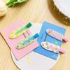 2-Pack Juice Series Hair Clips for Girls, Invisible Clips, Duckbill Clips, Peach and Grape Hair Clips, Side Clips, Hair Accessories