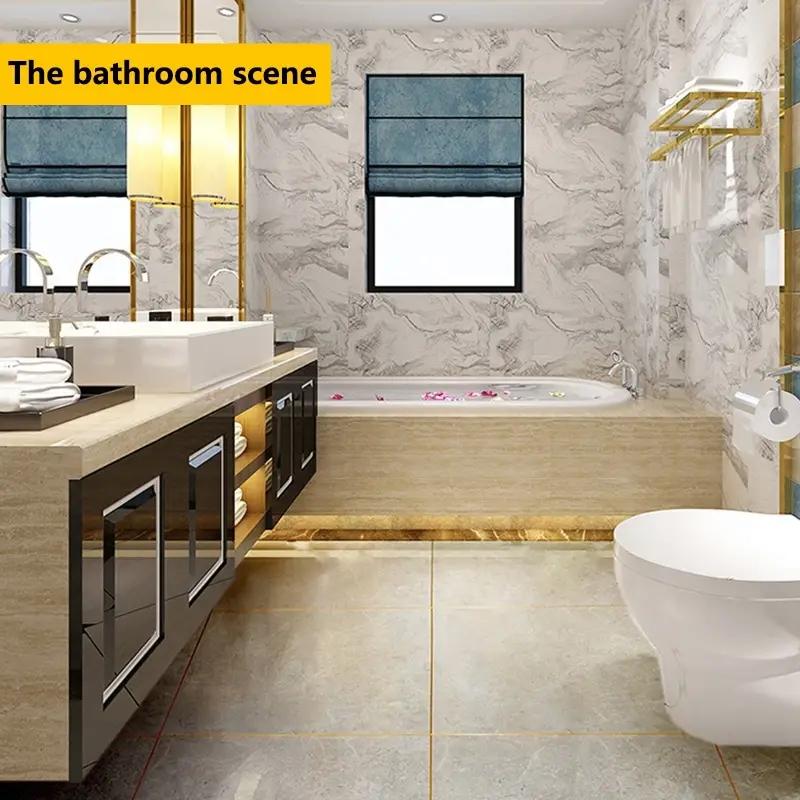 50 м/рулон, самоклеющиеся наклейки для напольной плитки, водостойкая уплотнительная лента для зазора в стене, полоска для напольной плитки, красивая наклейка на шов, украшение стены