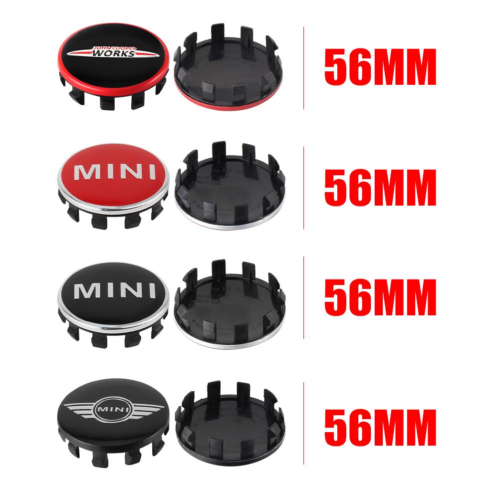 4Pcs 56mm Car Wheel Tire Hub Caps Badge Covers Auto Accessories For MINI Cooper JCW WORKS R55 R56 F55 F56 R57 R58 R59 R60 R50