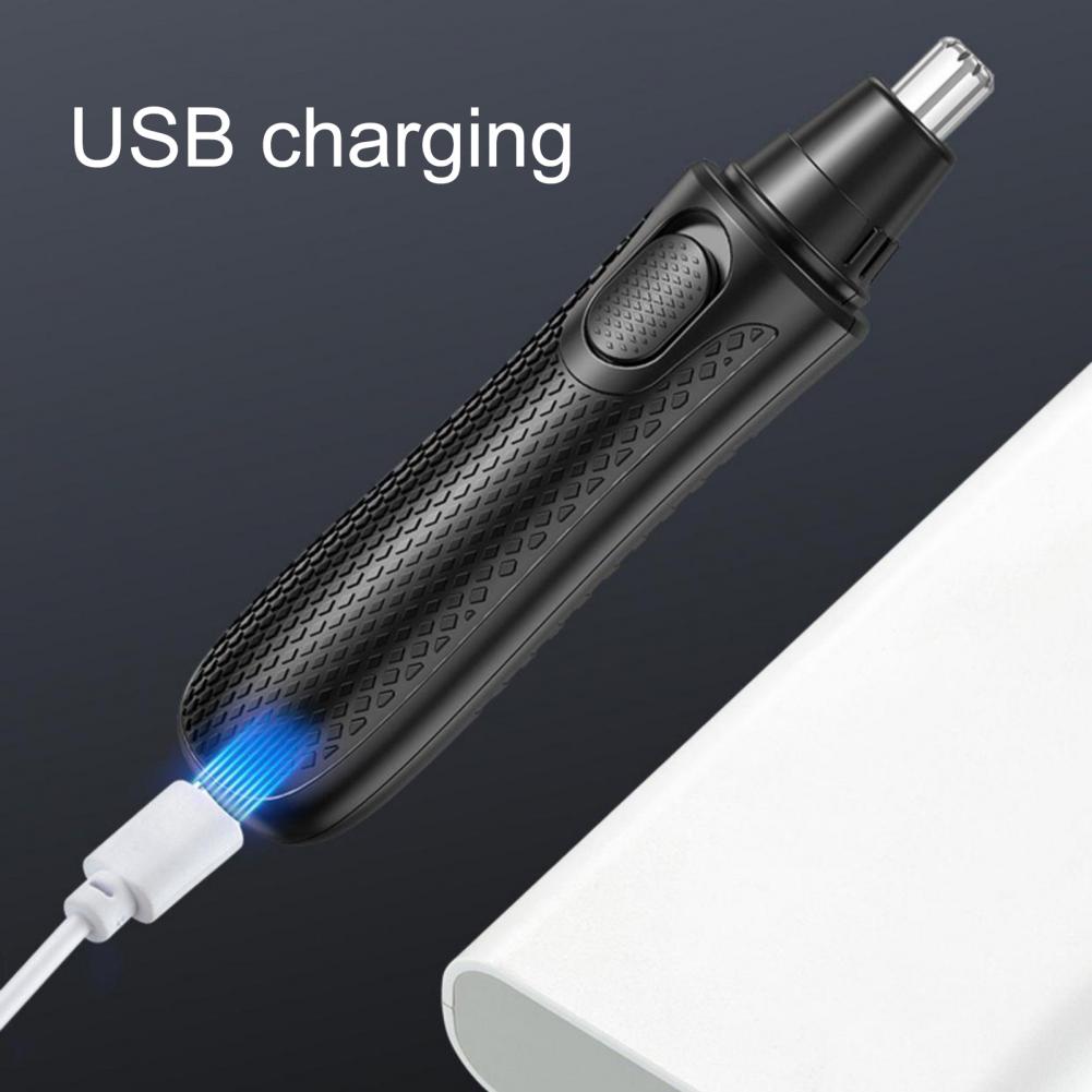 1шт электрический триммер для носа, бритва USB/аккумуляторная, водонепроницаемый триммер для бровей и волос на лице для мужчин и женщин