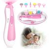 [2025 Model, Recommended by Childcare Workers] Baby Nail Clippers, Electric Nail File with 6 Interchangeable Heads and LED Light, Baby Supplies, Newbo