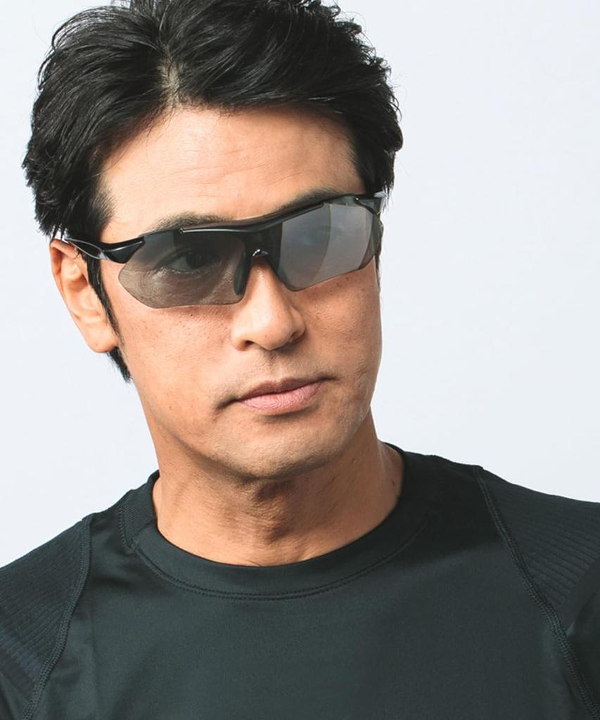 Поляризованные линзы для спорта, черные [Afit] Мужские солнцезащитные очки, цветные, матовые/черные AF-7001HLSM-C1