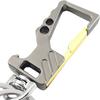 Metal Keychain Bottle Opener with Dual Ring Clip Scratch-Resistant Rust-Proof Can Opener Key Ring Fashion Accessory