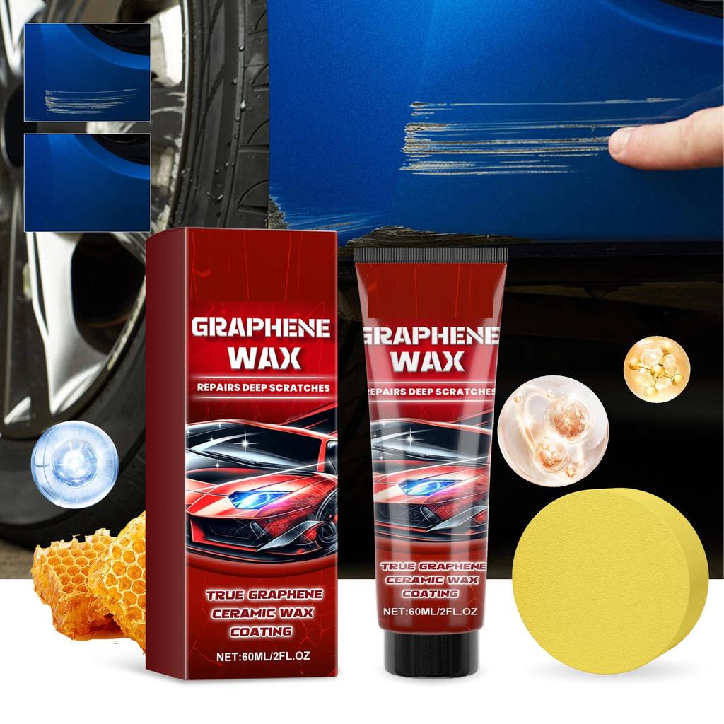Car Scratch Wax, Car Scratch Paste Polishing Wax, Car Scratch Removal Kit With Wipe And Sponge For Car Vehicle Deep Scratches