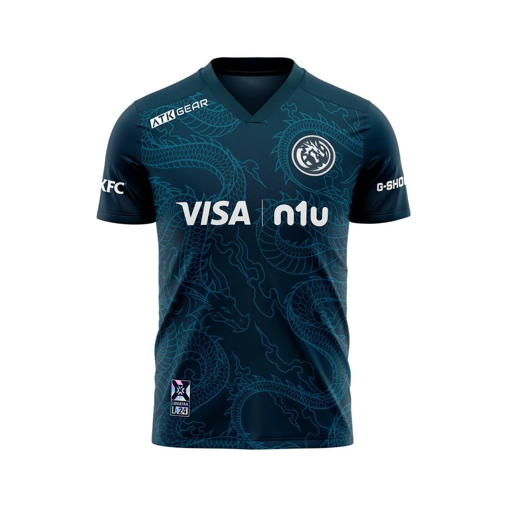 2024 E Sports Competition Leviatan Jersey Fans Summer 3D Print V-neck Breathable Sportswear Men Kis Casual T-shirt Man Tos Tee