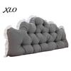 Cushion for Dorm Room Headboard with Ruffle Trim, Pillow, Crown Shape, Bed Soft Support Reading Wedge Pillow College Bedroom Decor, Back Plush Fleece