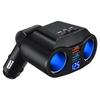 Bluetooth 2 Socket Cigarette Lighter Splitter Multifunction Car Charger Adapter with Dual USB Port