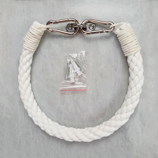 Twine Toilet Roll Holder Wall-Mounted Toilet Paper Holder Rustic Twine Rope Paper Roll Dispenser for Bathroom Organization