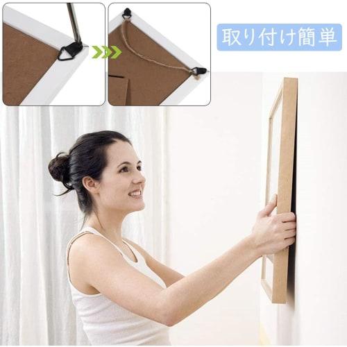 Samcos Triangular Hanging Hooks, Set of 100, with Wood Screws, Wall Hooks, Picture Hooks, for Crafts and Picture Frames (Black)