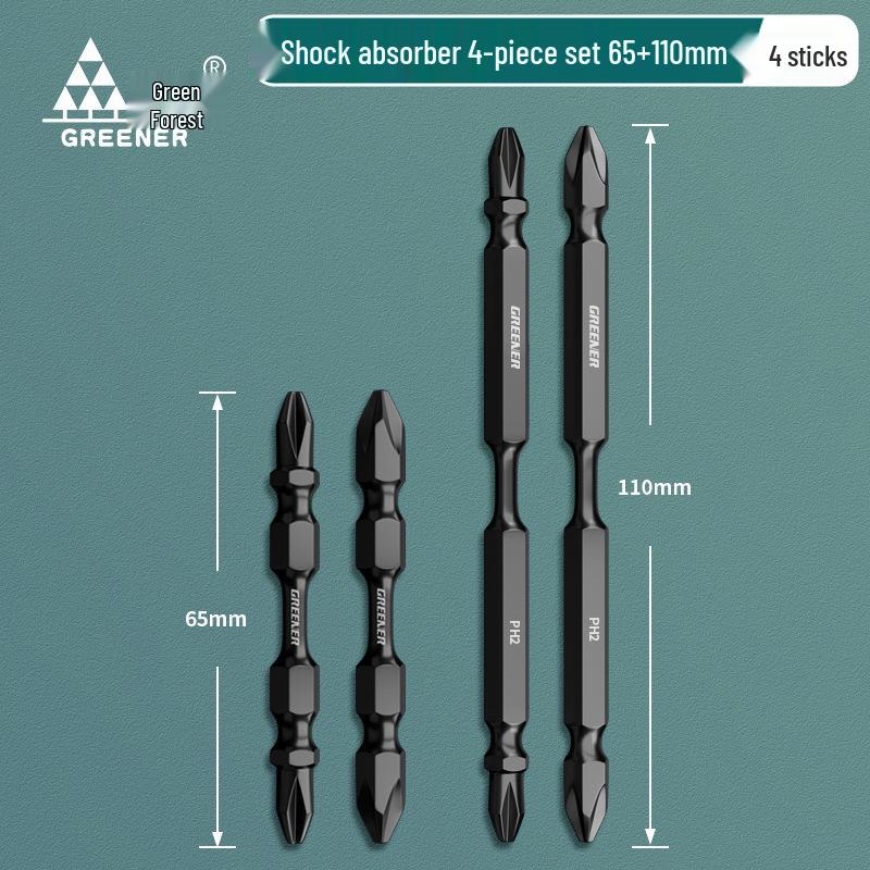 Набор магнитных крестовых бит Green Forest высокой твердости для электродрелей