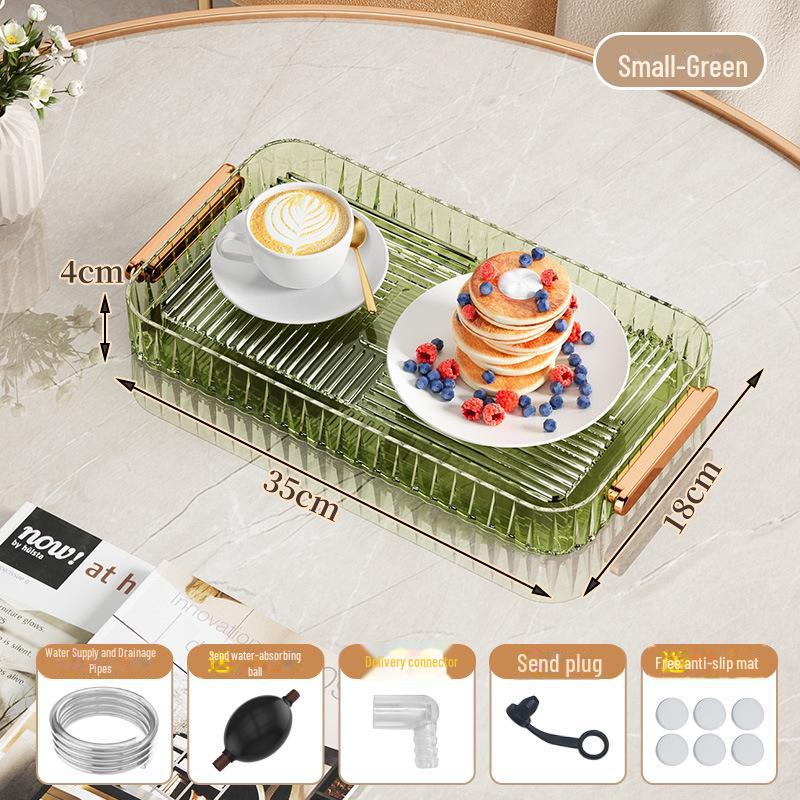 Портативный поднос для чайного сервиза: Легкая роскошь для дома, кемпинга или пикника – пластиковая сушилка для сухого заваривания