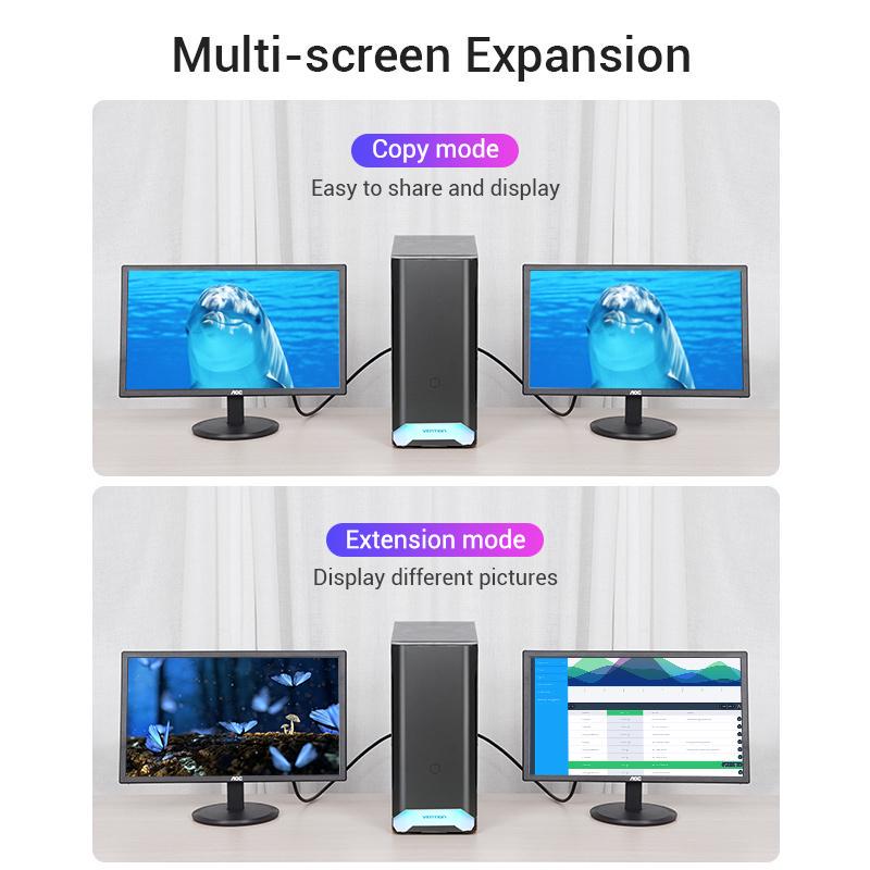 Vention DisplayPort To HDMI Cable 1080P@60Hz DP To HDMI Cable 4K Display Port HDMI for PC Laptop HDTV Projector DP To HDMI Cable