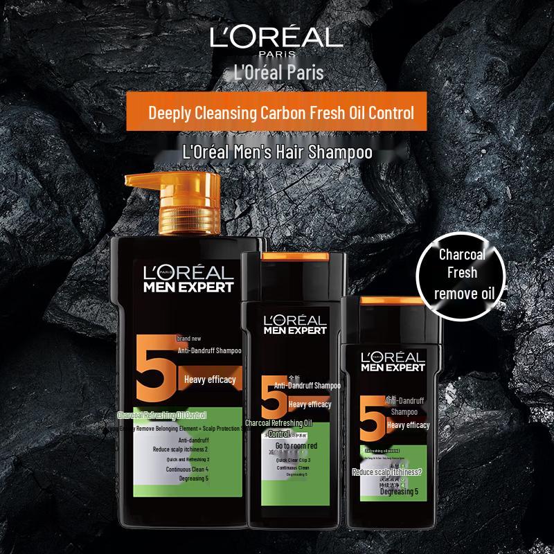 L'Oréal Men Expert Шампунь от перхоти Угольный Свежесть (2x400 мл)