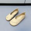 Fashion Women's Casual Slip On Ballet Flats Ladies Fashion Soft Leather Loafers 2025 Autumn Nursing Cute Shoes Comfort Elegant Round Toe