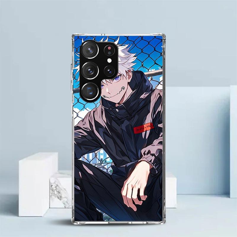 Чехол для телефона Kaisen J-Jujutsu Инумаки Тоге для Samsung Galaxy S24 S25 Edge S26 Ultra S22 S23 Plus S21 + S20 FE Мягкая задняя крышка из ТПУ