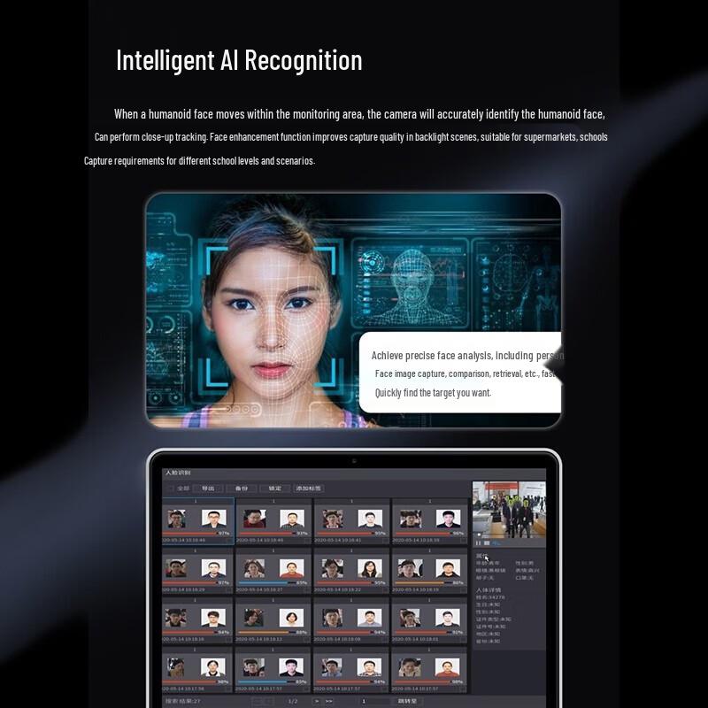 Dahua 8MP 4K AI Уличная камера безопасности типа "пуля" CN вилка (адаптер в комплекте)