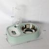 Pet cat bowl Automatic drinking water feeder anti-upset Stainless steel dog bowl Cat dog food bowl Pet supplies