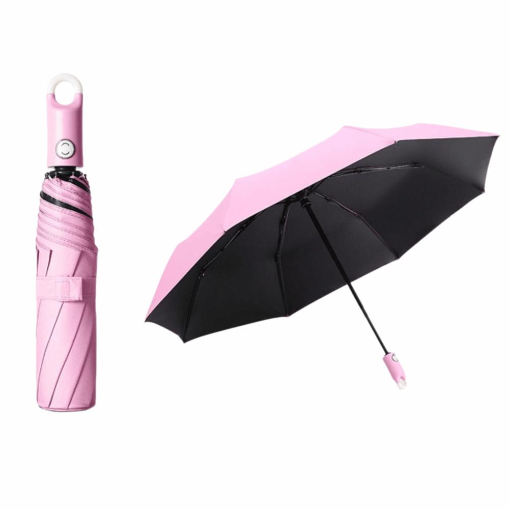 Lightweight Automatic Umbrella 3-Folding Compact Umbrella Travel Umbrella  for Men and Women
