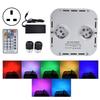 32W Dual Heads RGB Fiber Optic Light Kit with 28-Keys Remote Control for Home KTV Theater Hotel