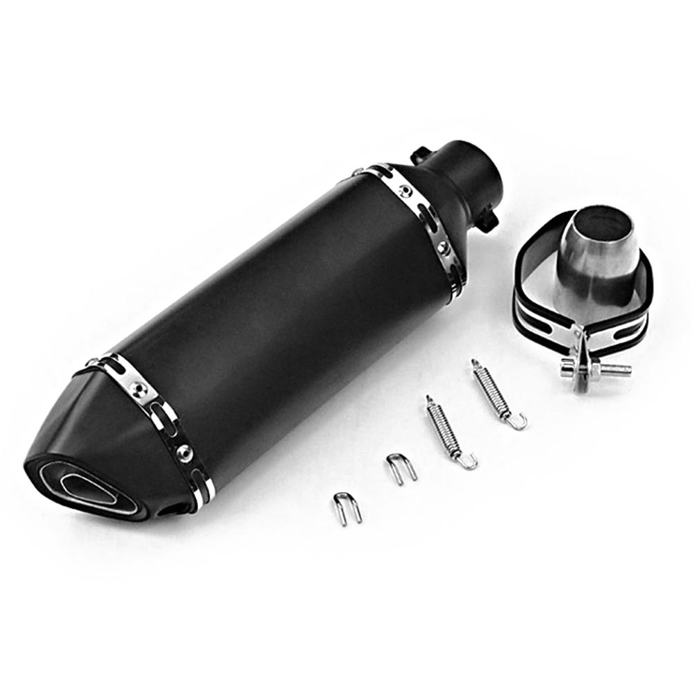 38-51mm Universal Exhaust Muffler Pipes Slip On Silencer Stainless Steel Tail Tube High Temperature