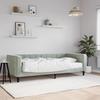 VidaXL Daybed with Mattress Light Grey 90x200 Cm Velvet 3196667