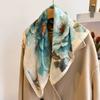 2024 Elegant Camellia Cotton-Linen Scarf for Women - Spring/Autumn Fashion, Thin Oxygen Headscarf/Shawl
