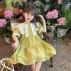 Girls Summer Short Sleeve Princess Dress Stylish Casual Outfit For Big Kids