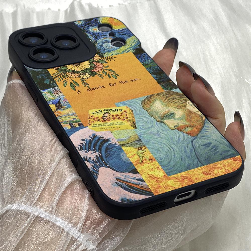 M532 Van Gogh Eyes A7E Design Angel Eyes Soft Phone Cases for iPhone Samsung Galaxy Xiaomi Rdemi Huawei Honor Infinix Realme OPPO Vivo All Model Case