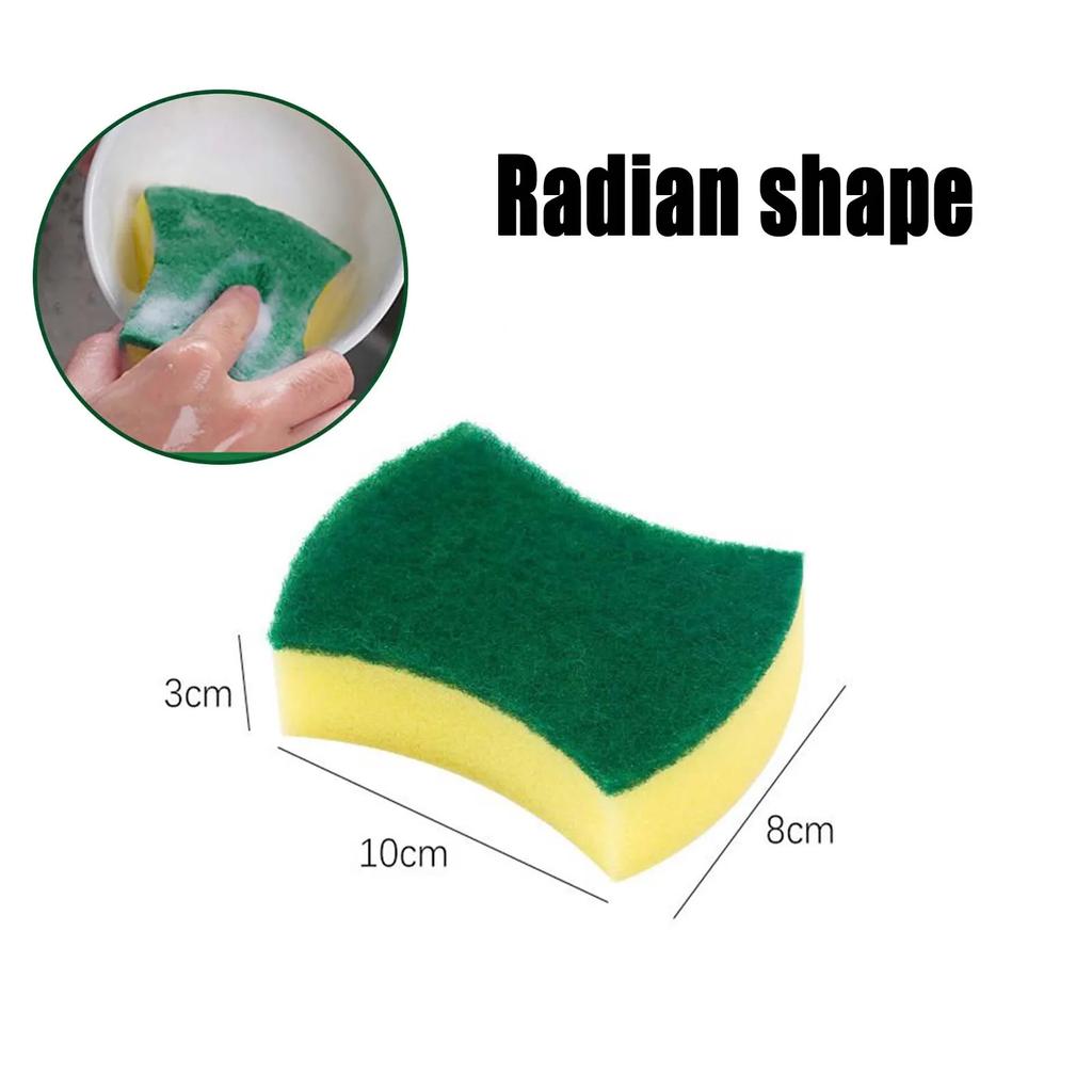 Губки для мытья посуды с высокой степенью впитываемости Magic Clean Pot Rust Stain Sponge Brush Kitchen Grease Cleaner Home Tools