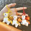 Rotatable Horse Keychain DIY Craft Horse Design Key Ring Kawaii Bag Pendant Year of The Horse