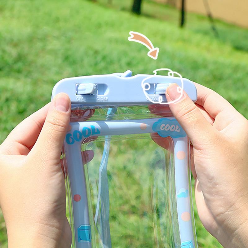 Водонепроницаемый мультяшный чехол для телефона Дрифт Дайвинг Плавательная сумка Подводный сухой мешок Чехол-крышка Для телефона Водные виды спорта Пляж Бассейн Лыжи