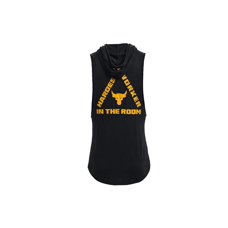 Under Armour Мужская толстовка без рукавов Project Rock Черная 1367117-001