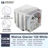 UPSIREN Walrus Glacier 120 Цифровой дисплей 6 Медных Тепловых Трубок Двухбашенный Двухвентиляторный Башенный Воздушный Охладитель CPU Поддержка LGA1851 AMD AM5