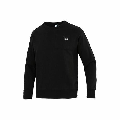 Puma Мужская спортивная толстовка с капюшоном и карманом с логотипом, черная