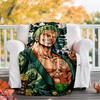 1pc Z-Zoro Theme Blanket - Digital Print, Polyester, Cozy for All Seasons, Perfect for Outdoor, and Travel
