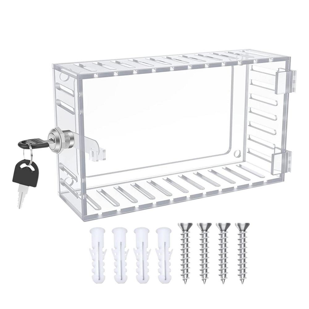 Universal Thermostat Lock Box With Key Transparent Large Thermostat Protector Thermostat Guard Thermostat Cover Box With Lock