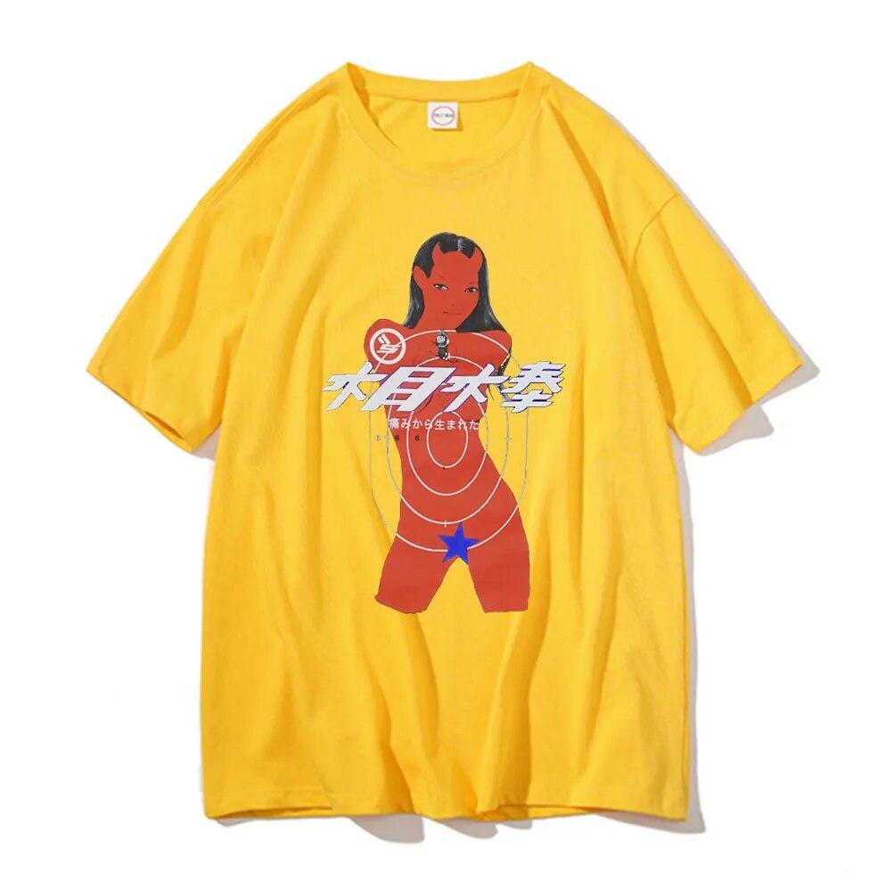 2022 New Ian Connor Sicko Born From Pain Devil Girl Tshirt Unisex Women Funny Hip Hop T-shirt Unisex Loose Tee Woman Retro T Shirts