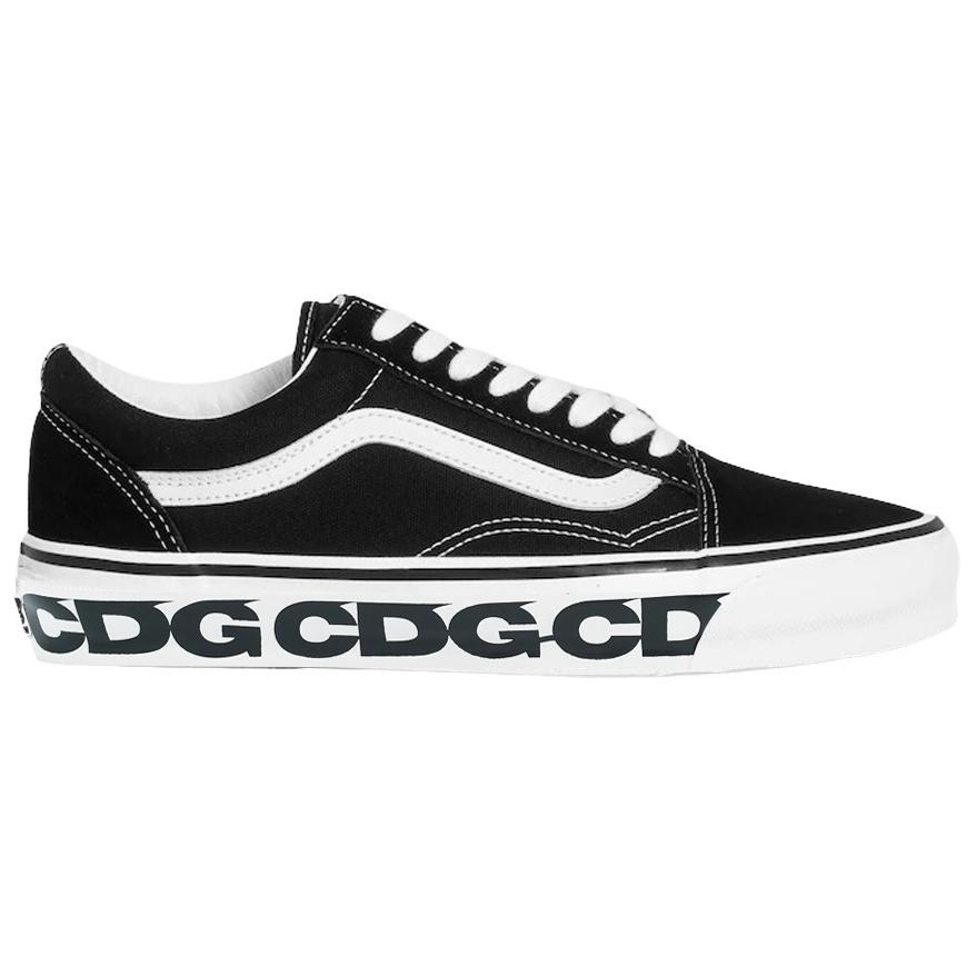 Vans CDG X Old Skool 36 Удобные низкие кеды для скейтбординга Мужские кроссовки Черно-белые VN000SHEPU7