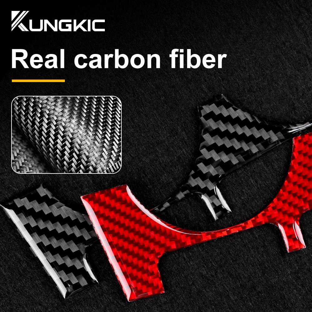 Carbon Fiber Style Interior Sticker for Subaru BRZ Toyota GR86 2021 2022 2023 2024 Air Conditioning Adjustment Panel Real Interior Panel