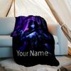 Custom Name Valorant Theme Printed Blanket - Perfect for Couch, Bed, Travel & Outdoor Use | Machine Washable, Cozy & Durable.